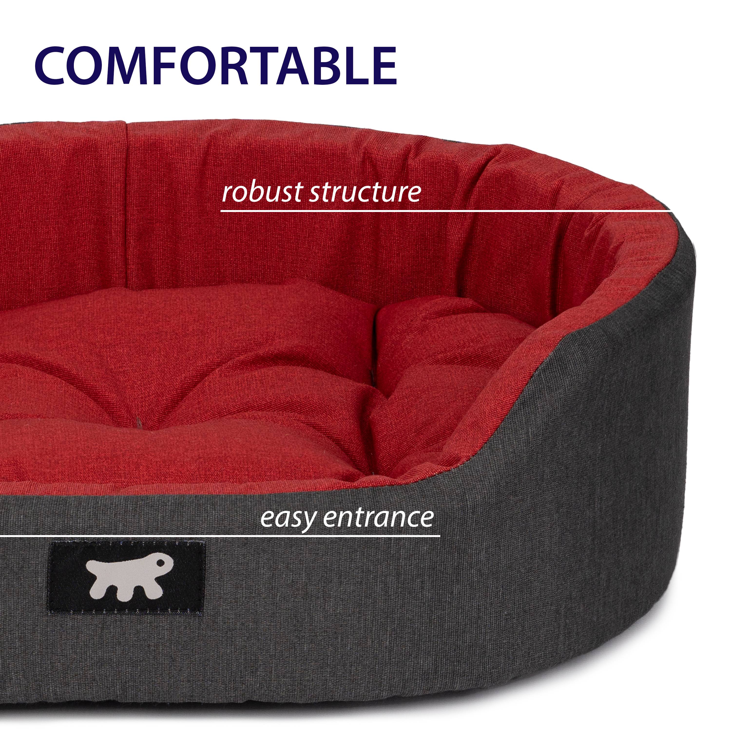 Ferplast - Ferplast Panier Chien Dandy, Coussin Amovible et Lavable, Housse en Coton avec Rembourrage Doux, Idéale également comme Niche pour Chat, 55 x 41 x H - Imagen 7