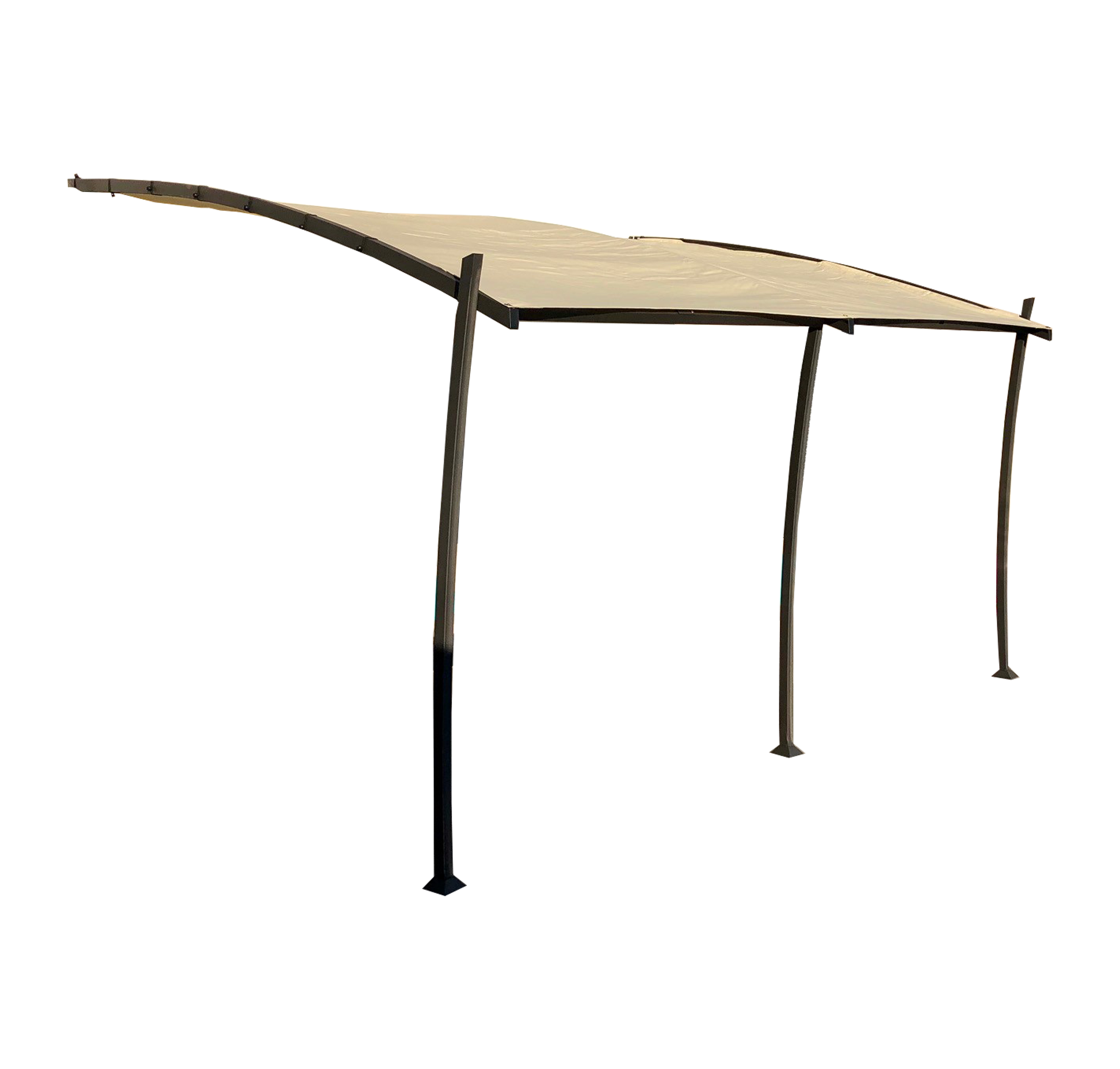 Couleurs du monde - Kyoto - Pergola adossée 3,5x4m en aluminium - Structure Seule  - Couleurs du Monde - Imagen 3