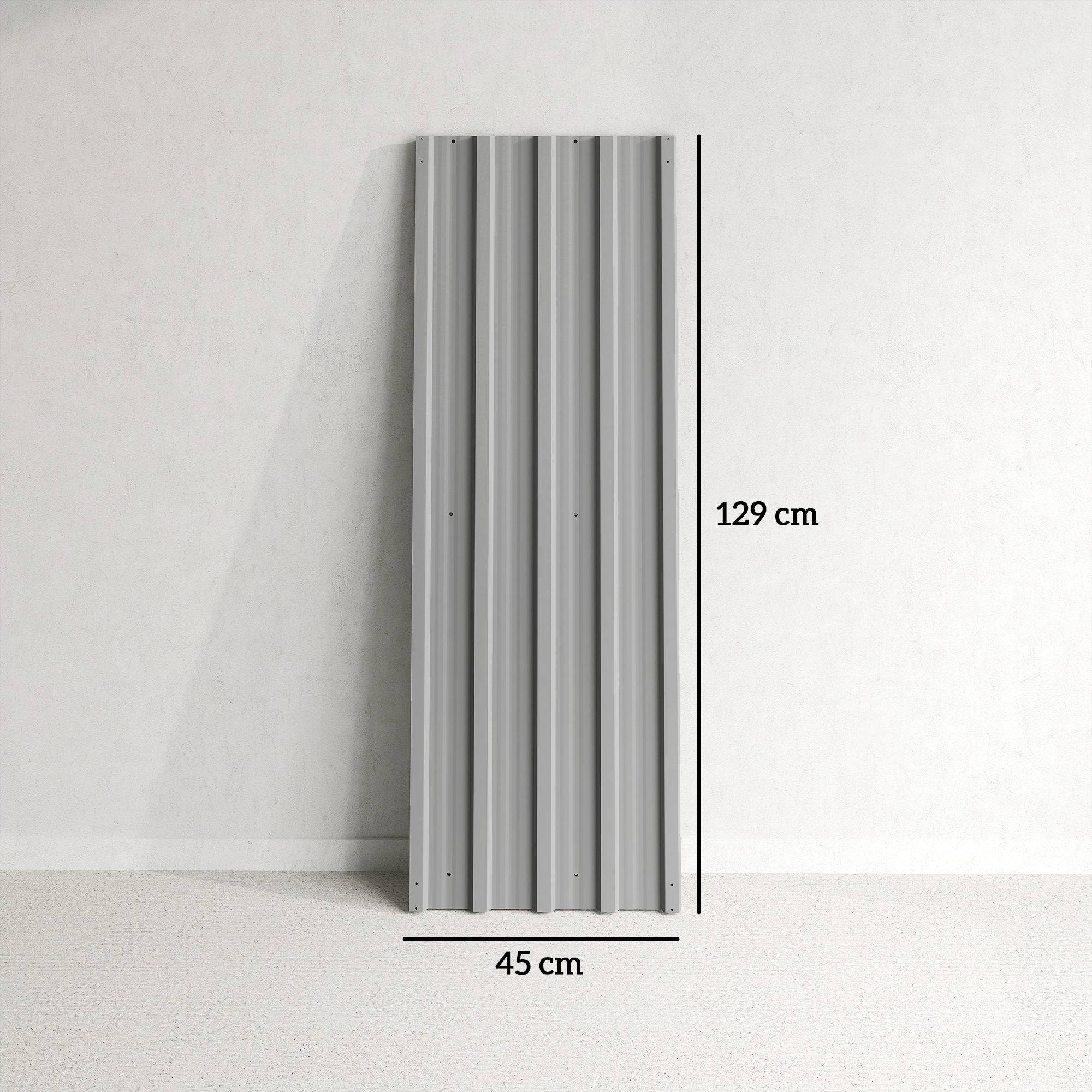 ComfortXL - Lot de 12 panneaux toit acier galvanisé protection intempéries abris serres gris clair - ComfortXL Outdoor Living - Image 5