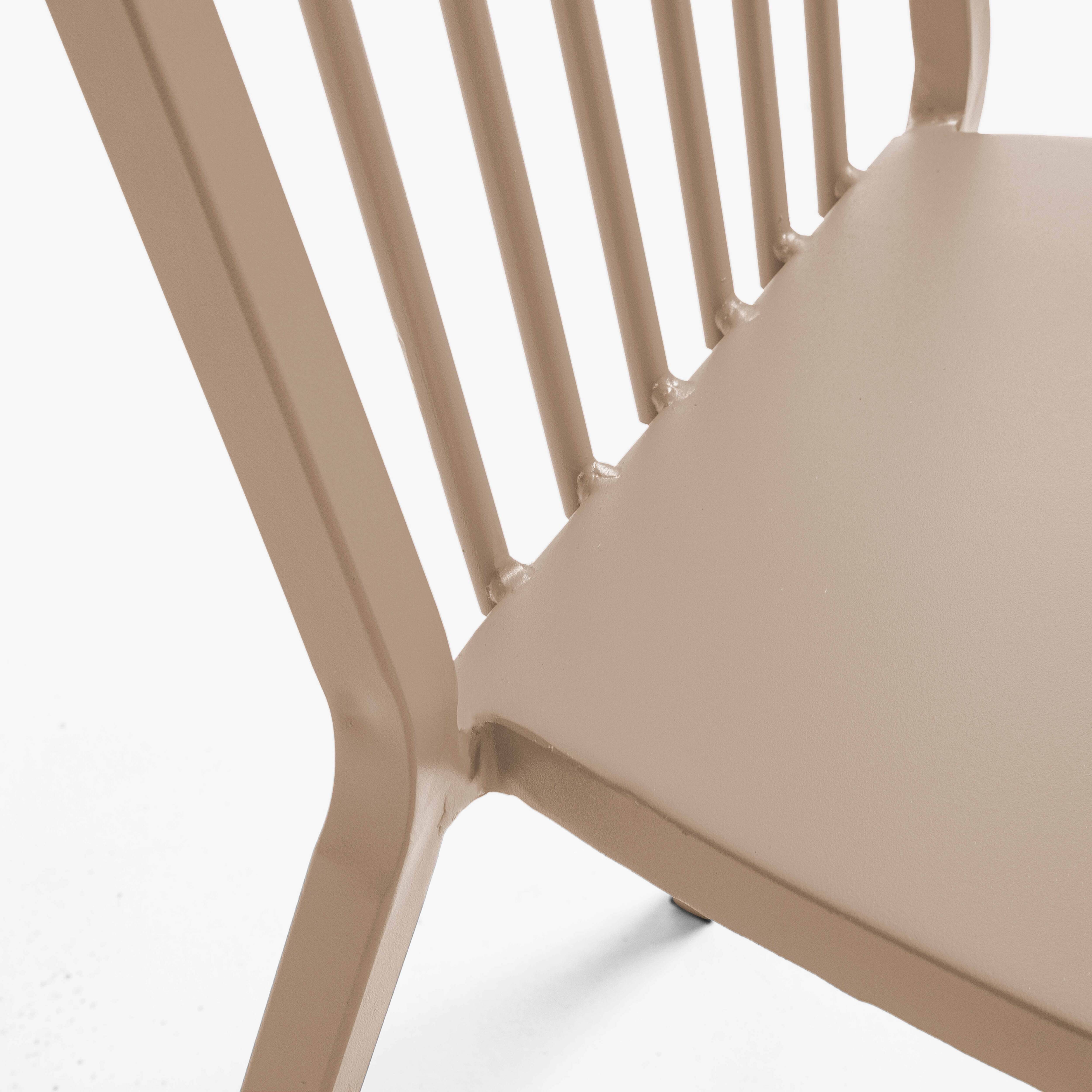 Oviala - Chaise bistrot en métal taupe Honfleur - Oviala - Imagen 6