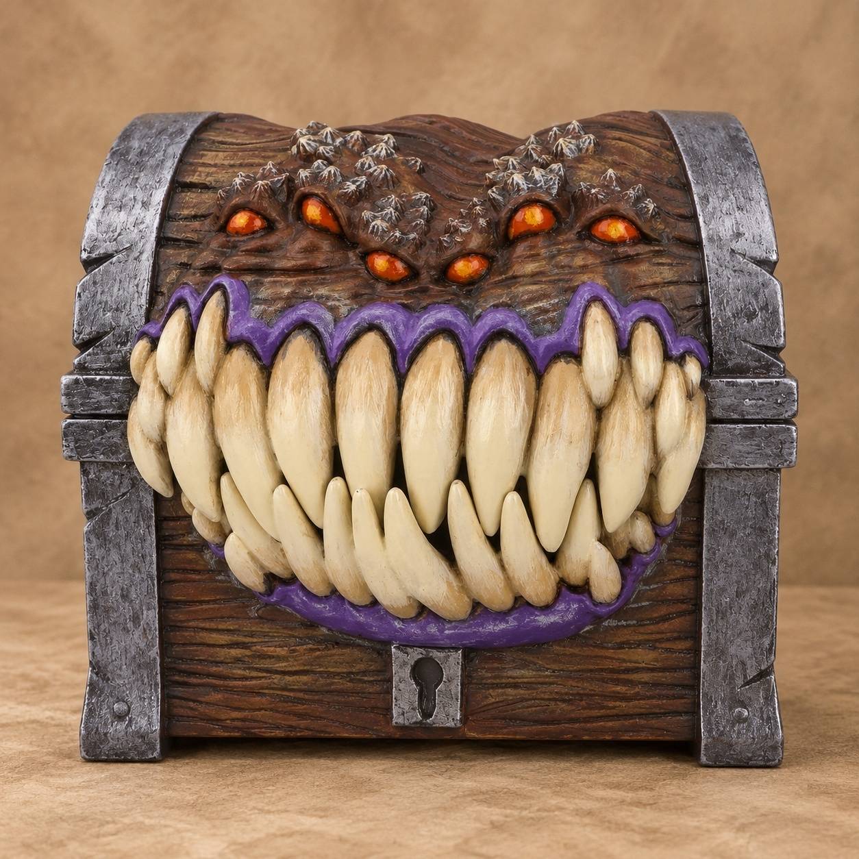 Boîte de Rangement pour Dés Mimic Officielle Dungeons & Dragons Peinte Main Résine - Image 7