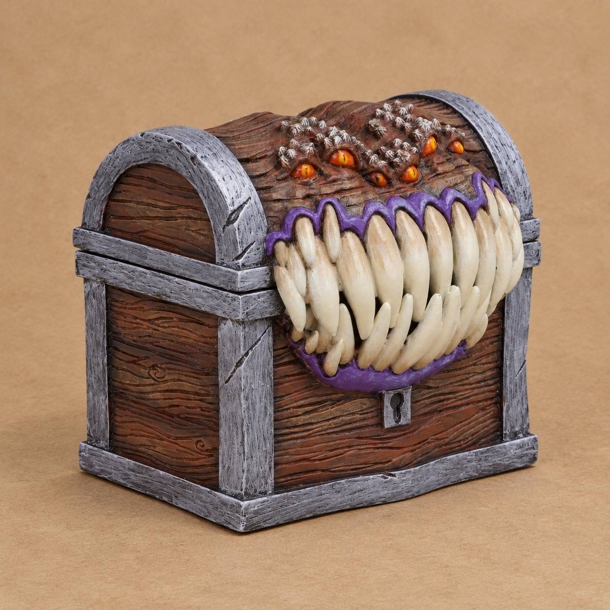 Boîte de Rangement pour Dés Mimic Officielle Dungeons & Dragons Peinte Main Résine - Image 6