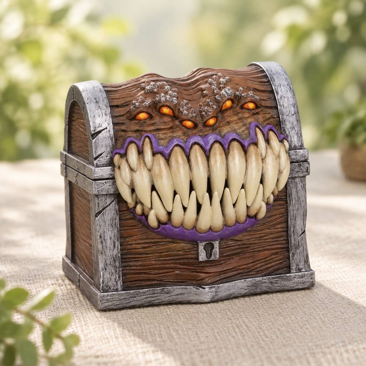 Boîte de Rangement pour Dés Mimic Officielle Dungeons & Dragons Peinte Main Résine - Image 3