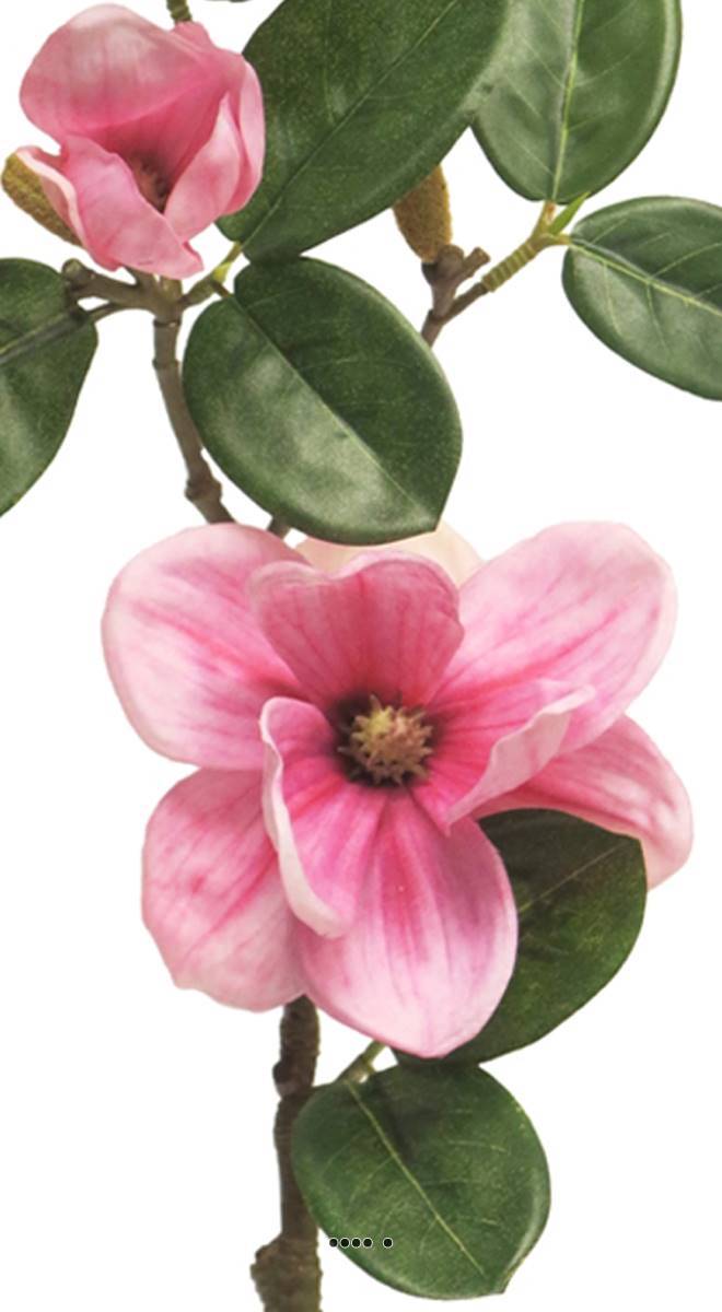 Artificielles - Magnolia du Japon artificiel en tige, H 51 cm Rose soutenu - BEST - couleur: Rose soutenu - Imagen 3