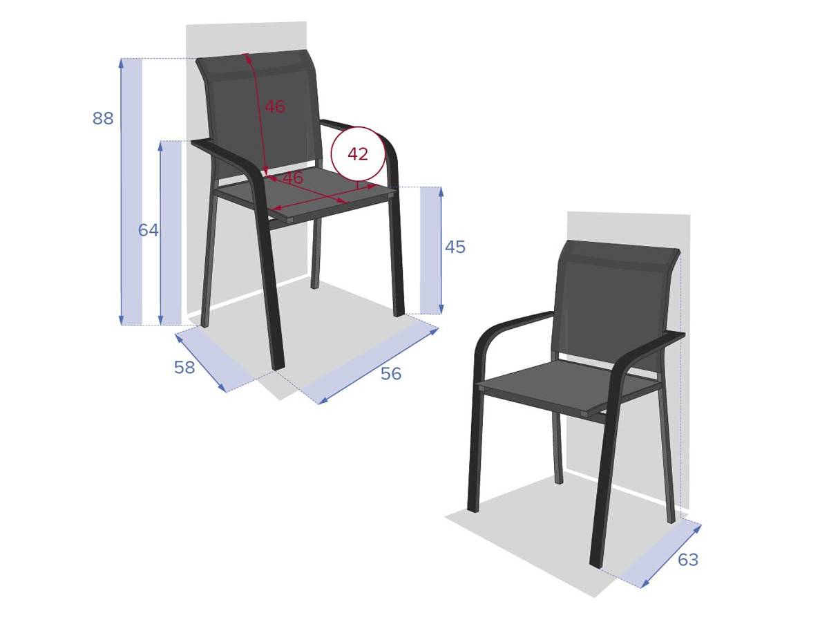 Hesperide - Ensemble repas table extensible carrée en verre + 8 fauteuils - Piazza - Hespéride - Image 7