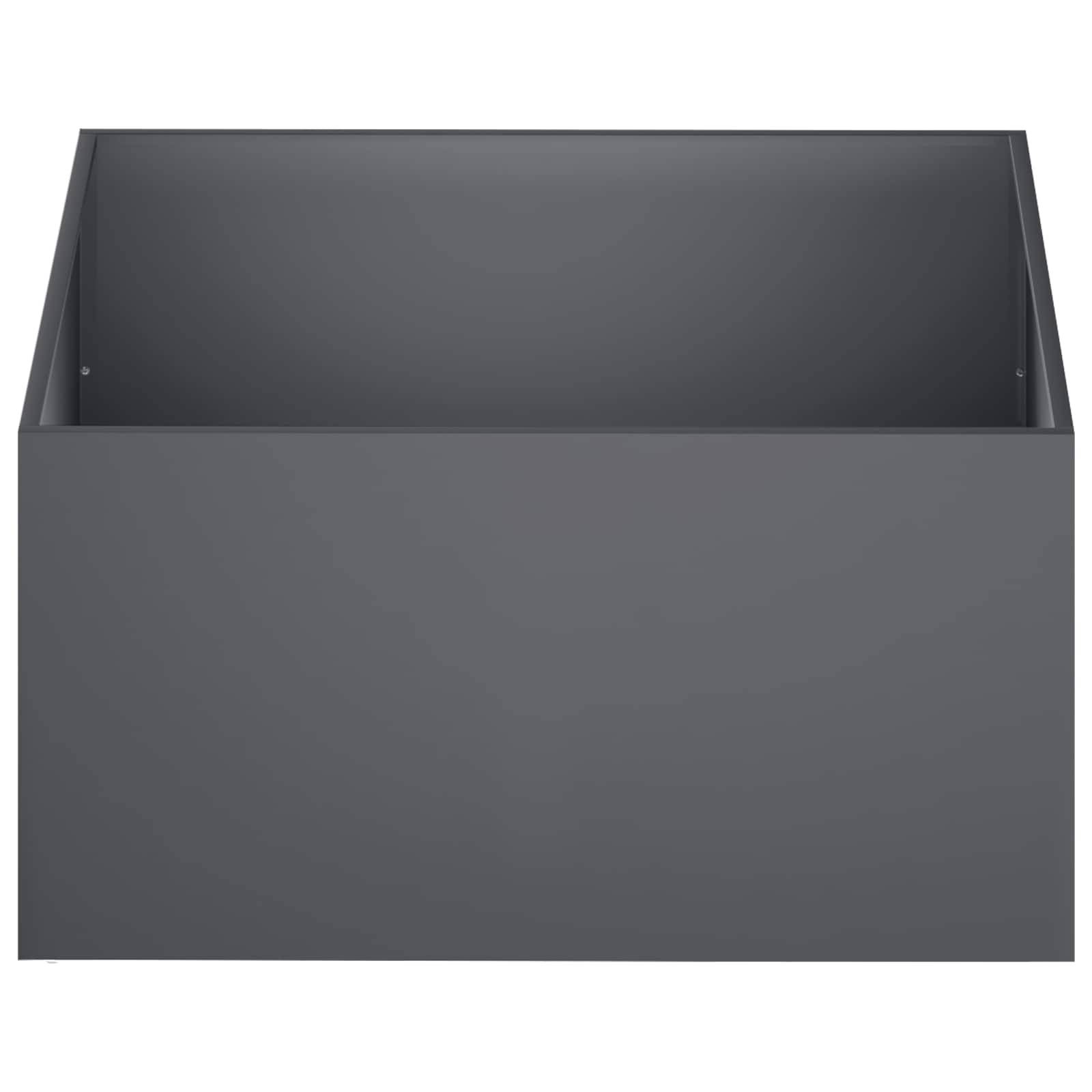 Vidaxl - Cache-pot de jardin 2 pc Anthracite 100 x 100 x 40 cm vidaXL 8005125 - Image 5