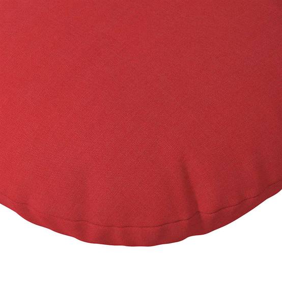 Lot de 2 Coussins de Sol Ronds Tissu Décoratif Déhoussable pour Salon Rouge Ø 60 x 21 cm – ComfortXL Outdoor Living - Image 7