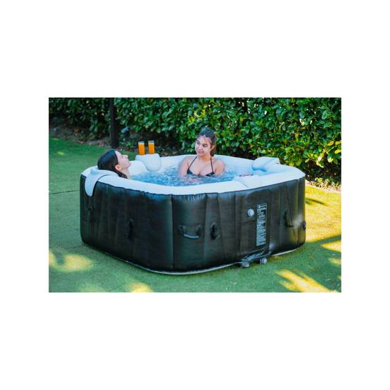 Spa gonflable 4 places carré - Ospazia - Dimensions : 155 x 155 cm - Filtre et bâche inclus - Image 6