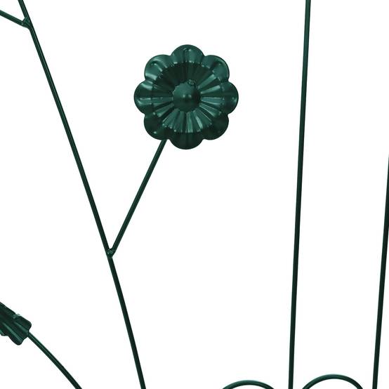 Grille de jardin Acier Vert Lot de 3 Éléments Déco pour Bordure Allée 112x40cm - ComfortXL Outdoor Living - Image 8