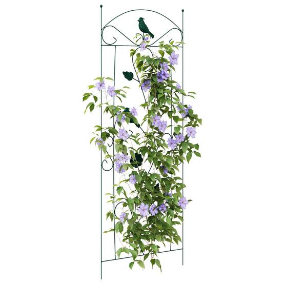 Grille de jardin Acier Vert Lot de 3 Éléments Déco pour Bordure Allée 112x40cm - ComfortXL Outdoor Living - Image 3