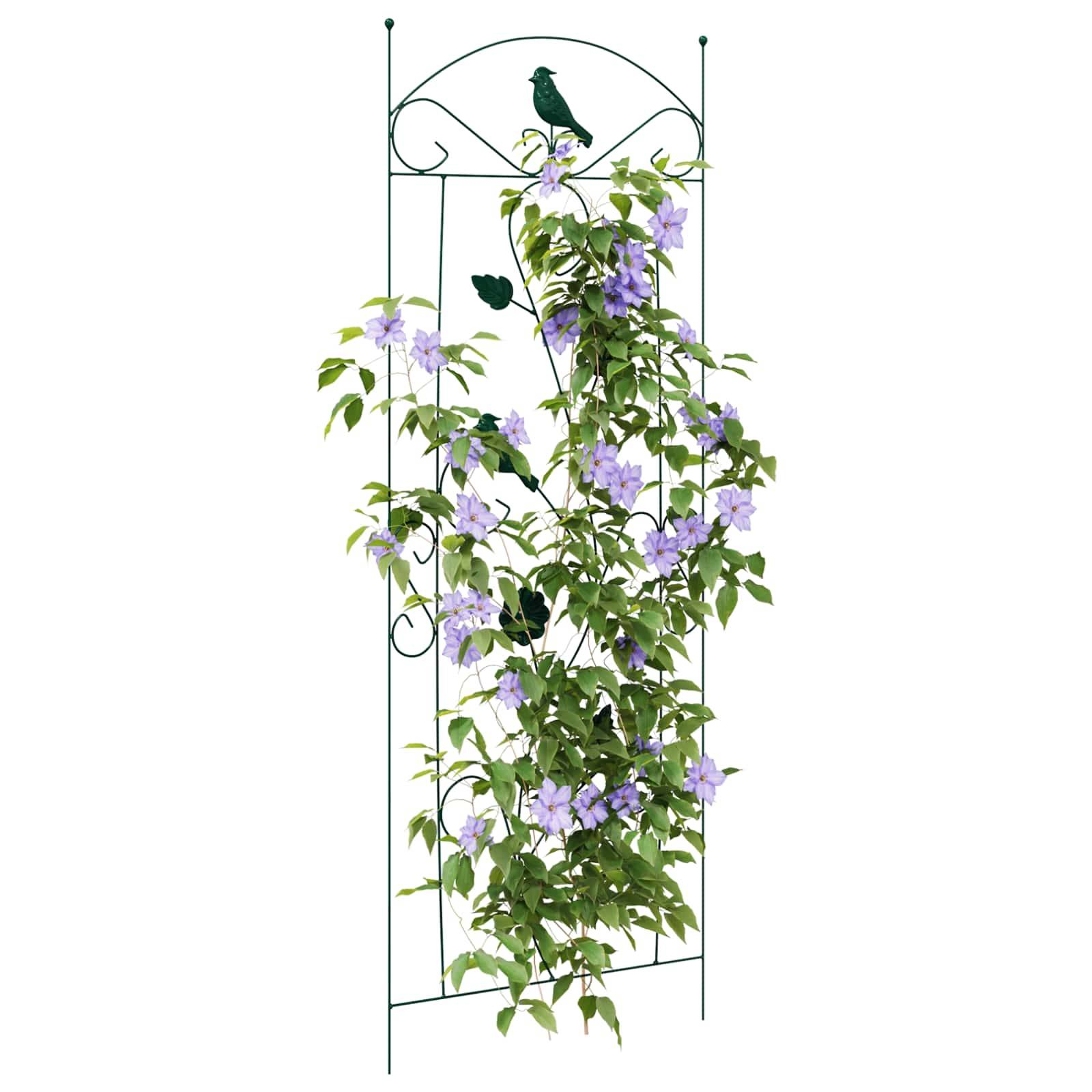 Grille de jardin Acier Vert Lot de 3 Éléments Déco pour Bordure Allée 112x40cm - ComfortXL Outdoor Living - Image 3
