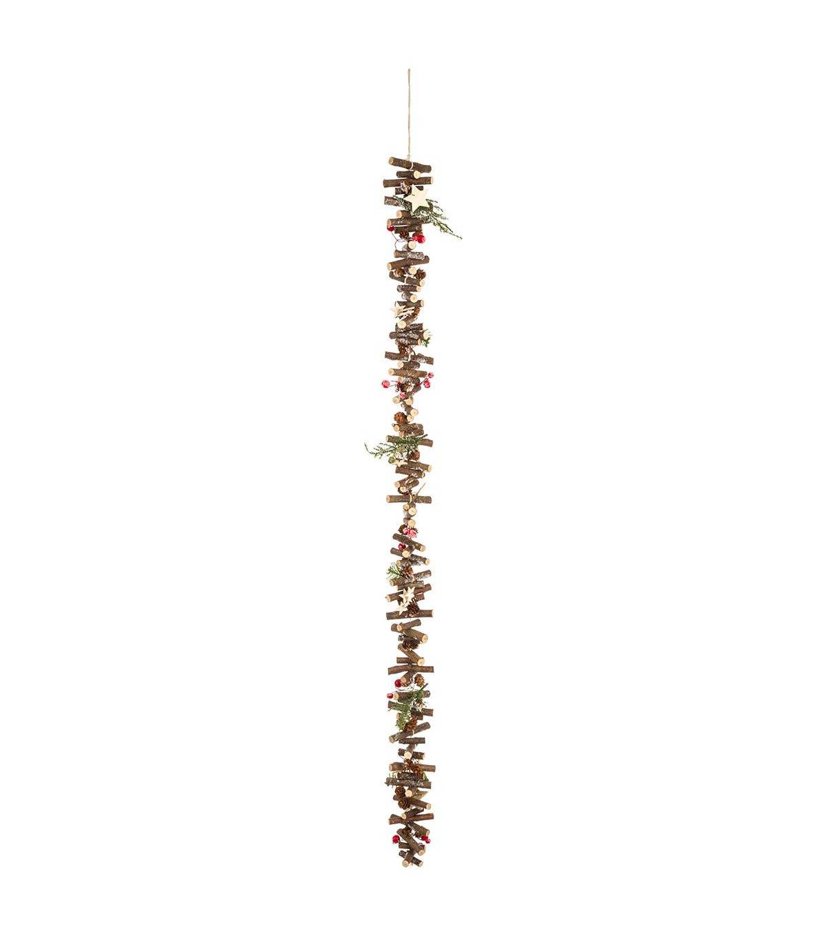 Atmosphera - Guirlande bois rondins branches et baies 1 m - Atmosphera Créateur d'intérieur - Imagen 2