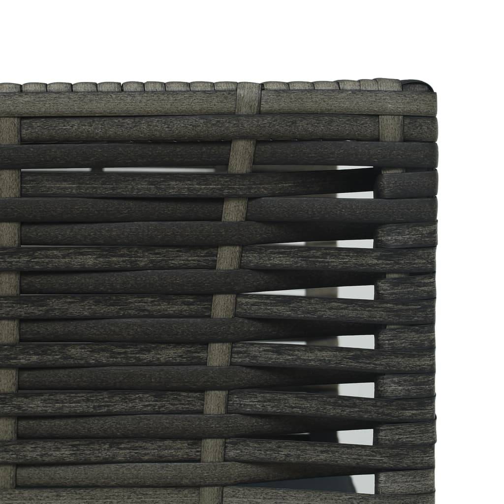 Vidaxl - Ensemble de bistro 3 pcs avec coussins Résine tressée Gris vidaXL 47745 - Imagen 5