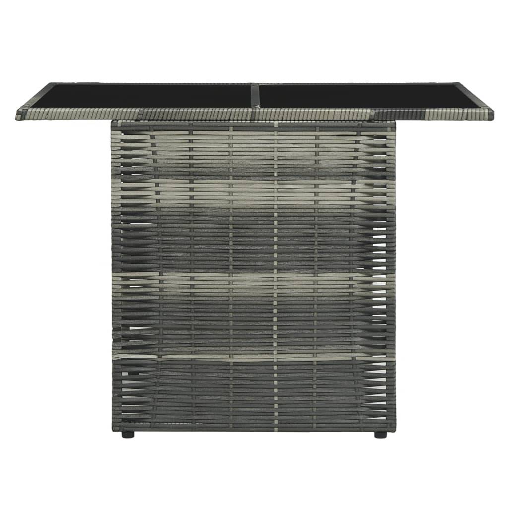 Vidaxl - Ensemble de bistro 3 pcs avec coussins Résine tressée Gris vidaXL 47745 - Imagen 6