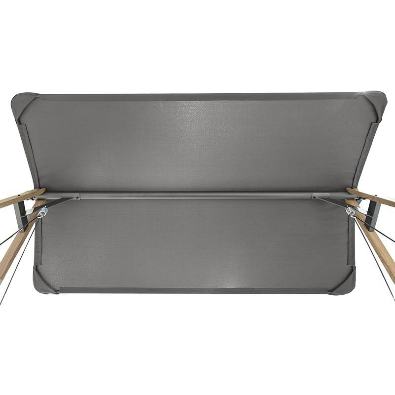 Hesperide - Balancelle de jardin "Soly" honey & charbon 224x135x173cm en acier - Hespéride - Imagen 4