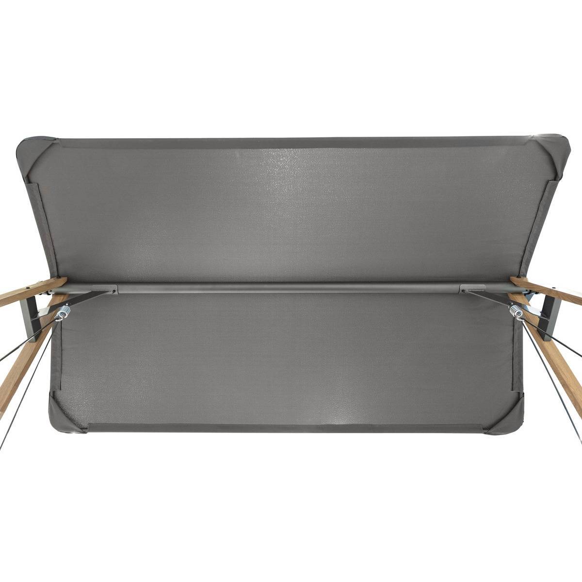 Hesperide - Balancelle de jardin "Soly" honey & charbon 224x135x173cm en acier - Hespéride - Imagen 5