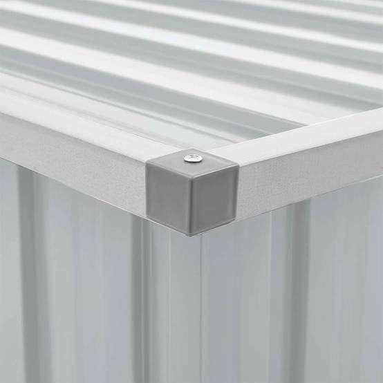 Boîte Rangement Acier Galvanisé pour Coussins et Outils de Jardin Gris 129x67x65 cm – ComfortXL Outdoor Living - Image 10