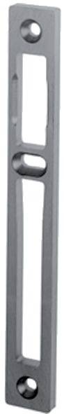 Gâche centrale aluminium largeur 22mm épaisseur 6mm anodisé argent - STREMLER - 2839.10.2 - Image 1