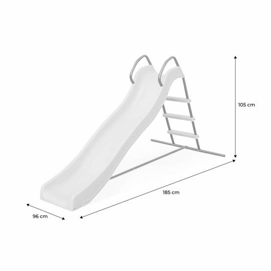 Toboggan - Sirocco vert - Glissière double vague. 175cm de longueur. structure de jardin extérieure. aire de jeu pour le jardin. | sweeek - Image 5