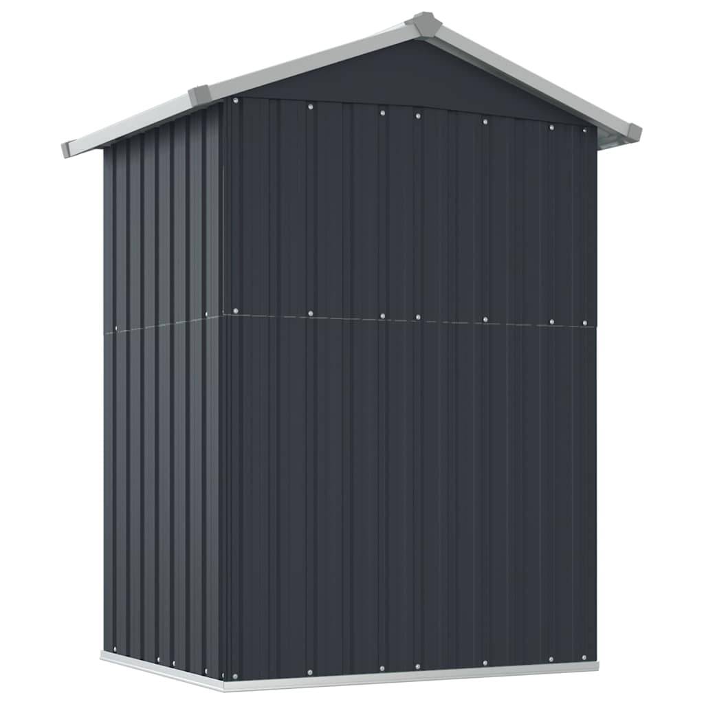 PANGIVO - Abri de jardin avec porte coulissante - Acier galvanisé - Anthracite 126x97,5x177 cm - Surface au sol 1,02m² - PANGIVO - Image 5