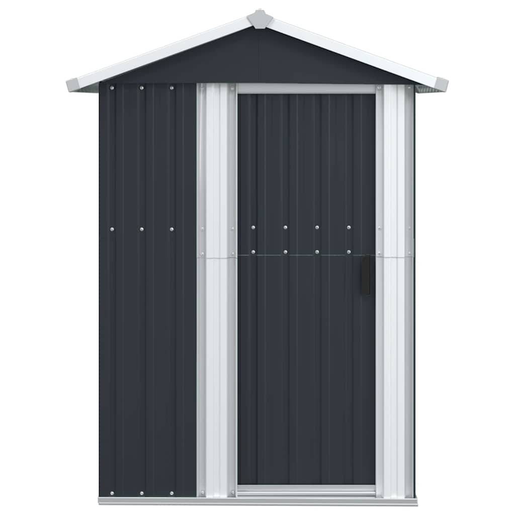 PANGIVO - Abri de jardin avec porte coulissante - Acier galvanisé - Anthracite 126x97,5x177 cm - Surface au sol 1,02m² - PANGIVO - Image 3