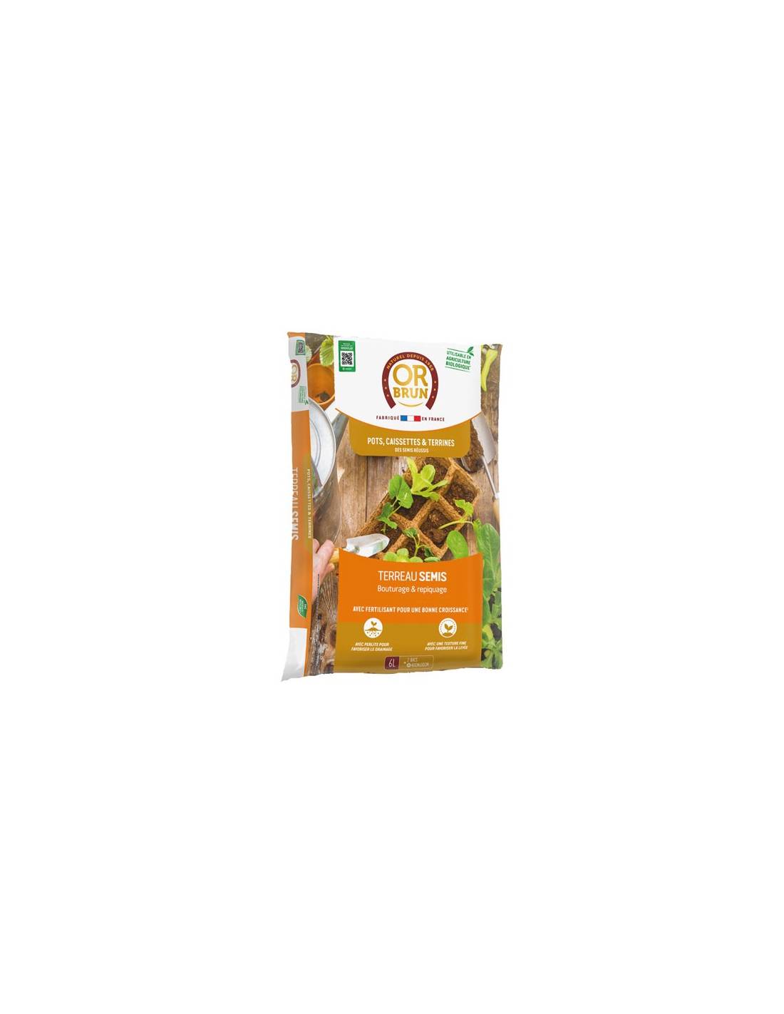Or Brun - Terreau Semis Uab 6 L / Nc - Or Brun