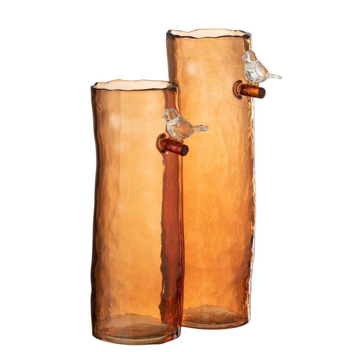 J-Line - Vase Haut Design "Oiseau" 32cm Orange - Image 2