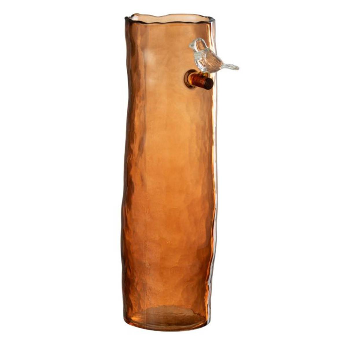 J-Line - Vase Haut Design "Oiseau" 32cm Orange
