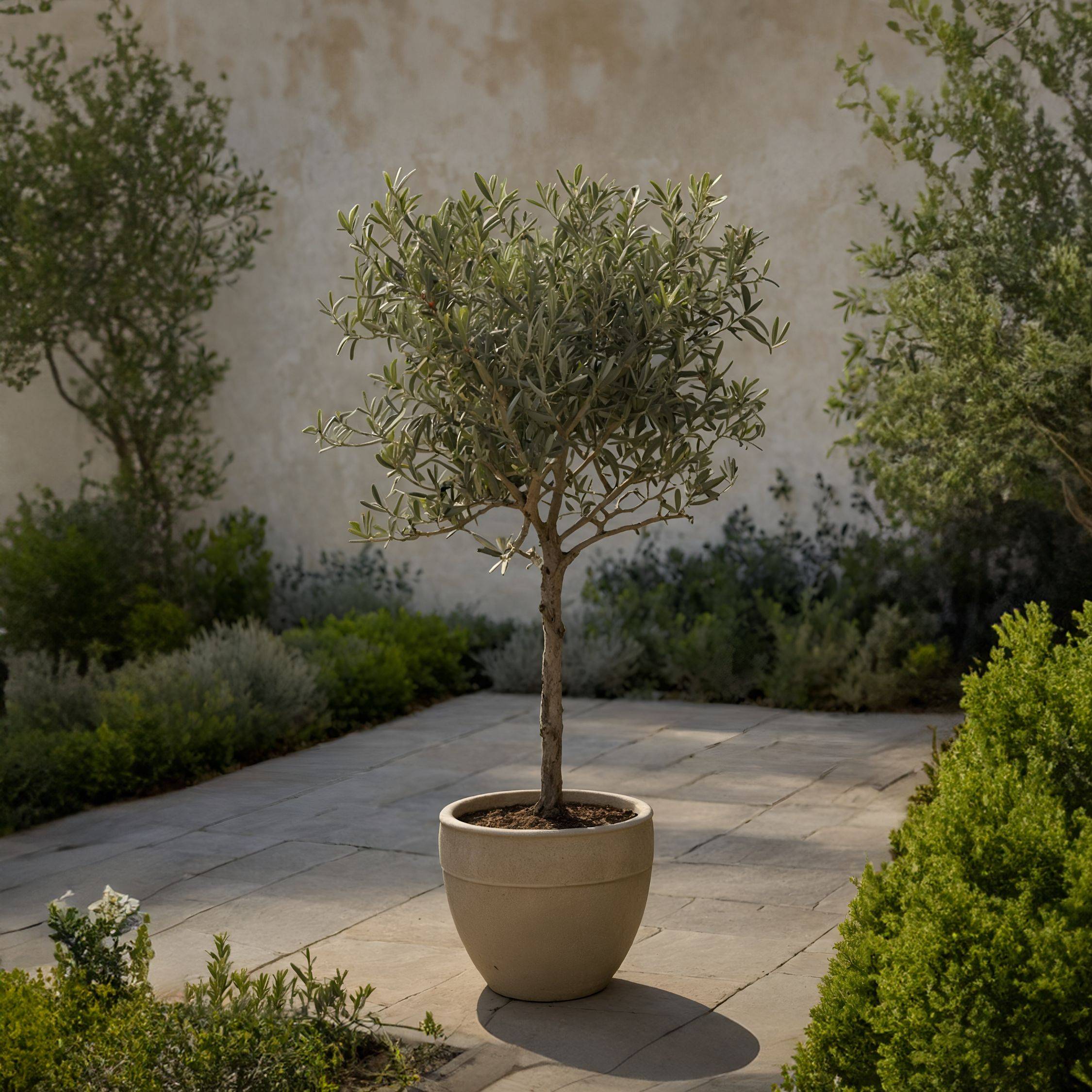 Olivier - Set de 2 - Olea europaea - Hauteur 90-100cm - ⌀21cm - Image 2