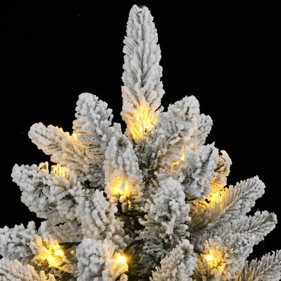 ComfortXL - Sapin de Noël artificiel floqué et lumineux 300 LED Vert 180 cm – ComfortXL Outdoor Living - Image 6