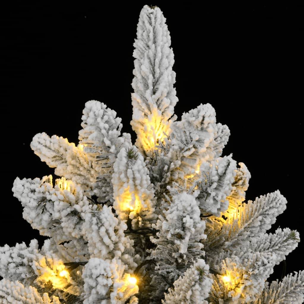 ComfortXL - Sapin de Noël artificiel floqué et lumineux 300 LED Vert 180 cm – ComfortXL Outdoor Living - Image 6