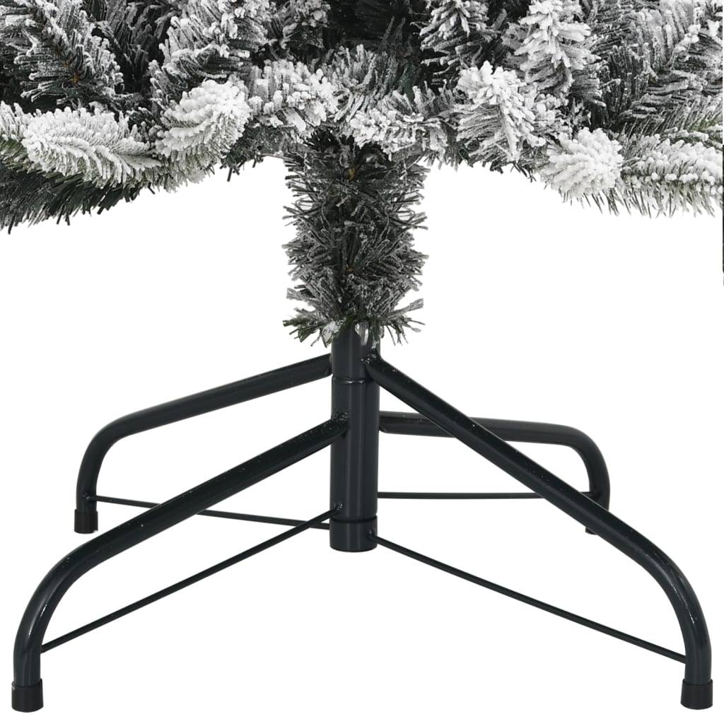 ComfortXL - Sapin de Noël artificiel floqué et lumineux 300 LED Vert 180 cm – ComfortXL Outdoor Living - Image 8