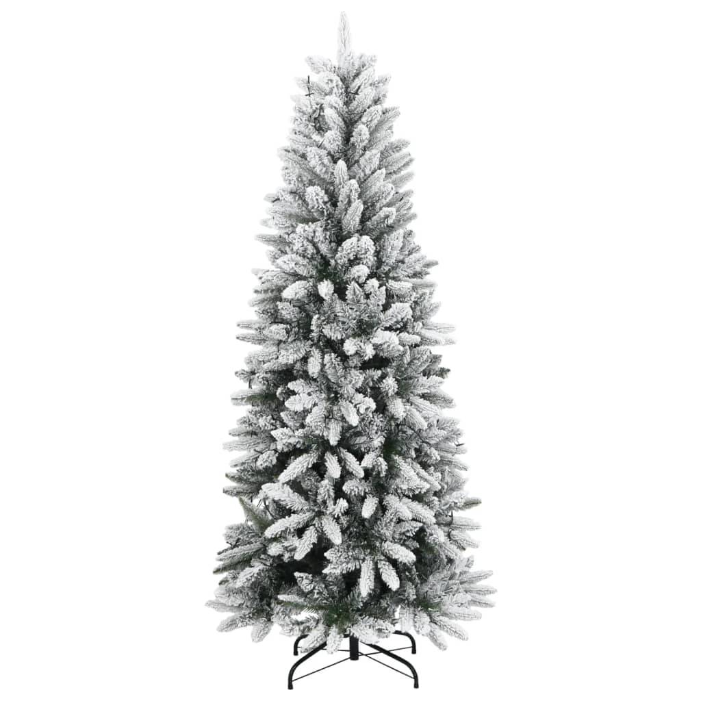 ComfortXL - Sapin de Noël artificiel floqué et lumineux 300 LED Vert 180 cm – ComfortXL Outdoor Living - Image 3