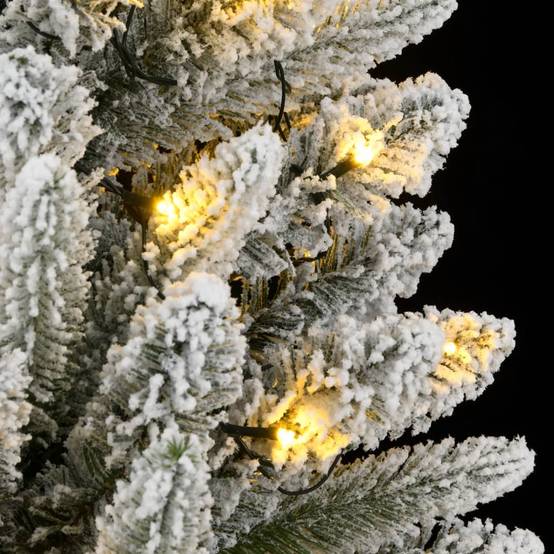 ComfortXL - Sapin de Noël artificiel floqué et lumineux 300 LED Vert 180 cm – ComfortXL Outdoor Living - Image 7
