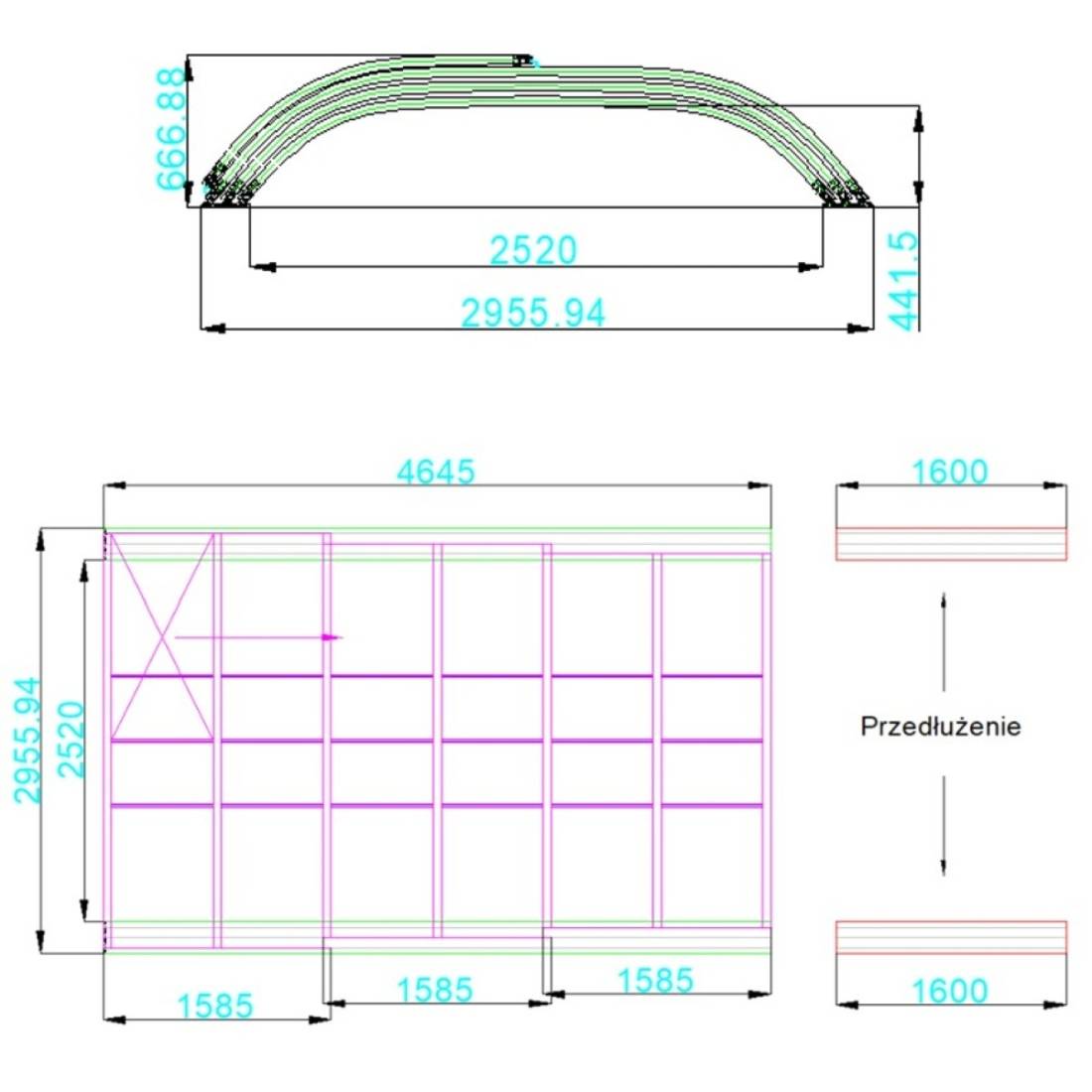 Altanka - Abri de piscine Horizon - 4.64x2.52 m - polycarbonate alvéolaire 8 mm - pour piscine BAS7304 - ECO304 - ALTANKA - Imagen 4