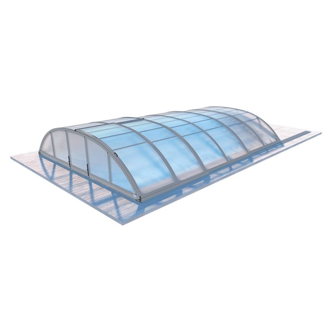 Altanka - Abri de piscine Horizon - 4.64x2.52 m - polycarbonate alvéolaire 8 mm - pour piscine BAS7304 - ECO304 - ALTANKA - Imagen 8
