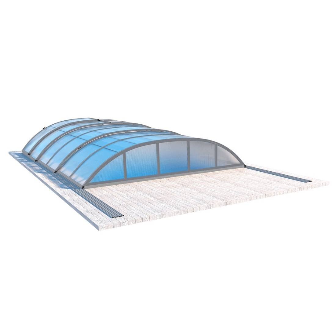Altanka - Abri de piscine Horizon - 4.64x2.52 m - polycarbonate alvéolaire 8 mm - pour piscine BAS7304 - ECO304 - ALTANKA - Imagen 10