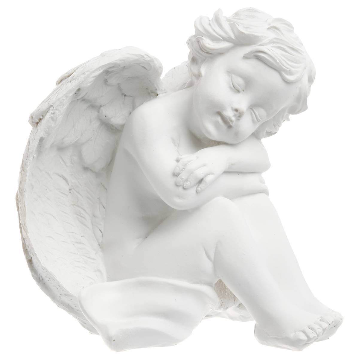 Atmosphera - Ange assis H.15,5cm résine - Atmosphera Créateur d'intérieur - Imagen 4
