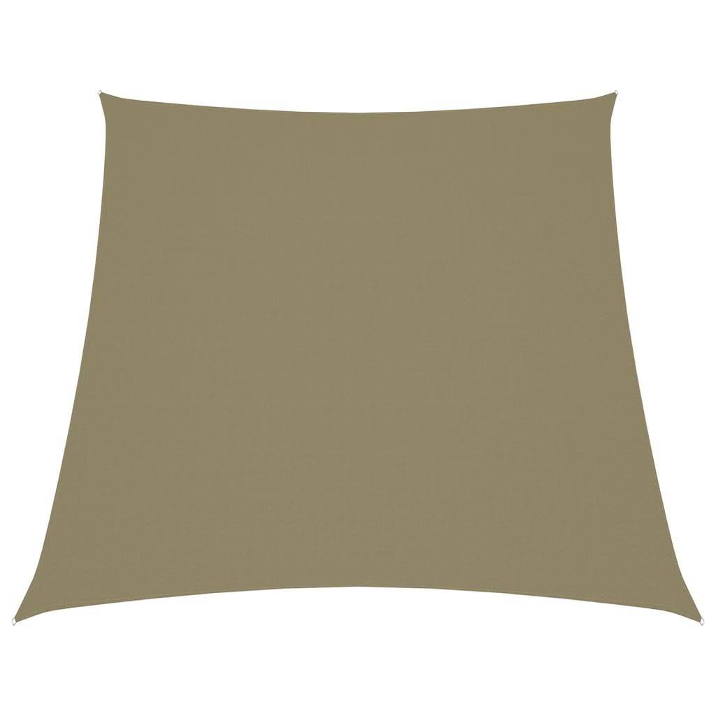 Helloshop26 - Voile d'ombrage parasol tissu oxford trapèze 3/5 x 4 m beige - Imagen 1