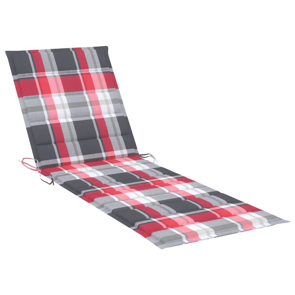 Helloshop26 - Transat chaise longue bain de soleil lit de jardin terrasse meuble d'extérieur avec coussin bois d'acacia solide - Imagen 7