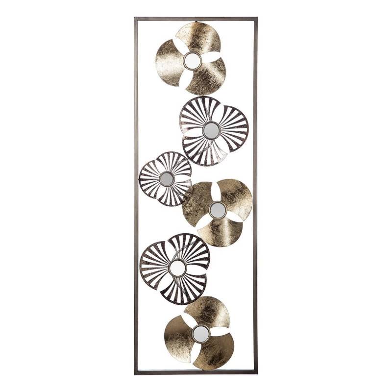 Déco murale métal fleurs doré et noir Atmosphera - Imagen 1