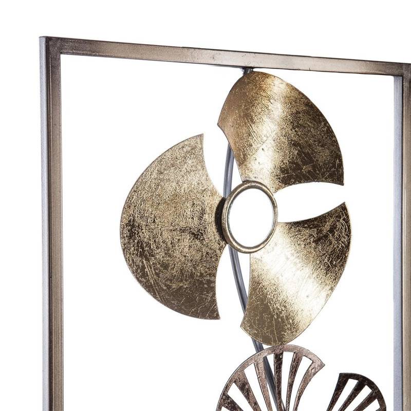 Déco murale métal fleurs doré et noir Atmosphera - Imagen 3