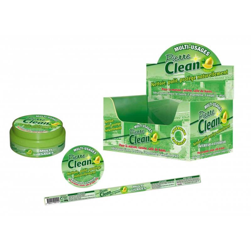 Pierre Clean | Nettoyant Alternative au Bicarbonate de soude | Lot de 2 | Avec Eponge Magique - VENTEO - Image 3
