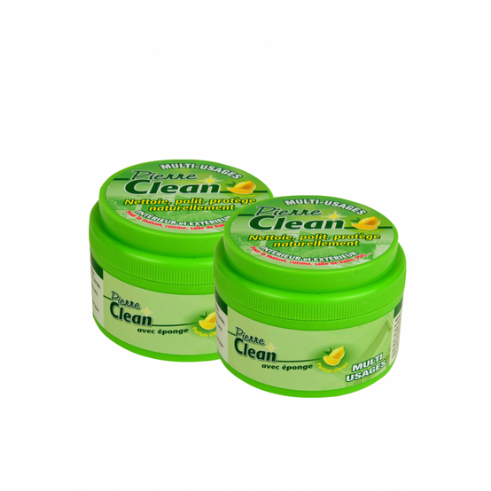 Pierre Clean | Nettoyant Alternative au Bicarbonate de soude | Lot de 2 | Avec Eponge Magique - VENTEO - Image 1
