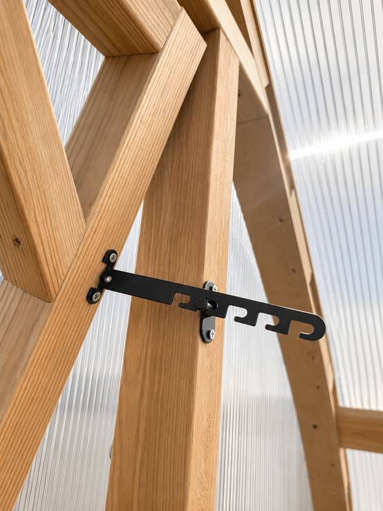 Serre en bois 36m² Norhage Tre 300 - Polycarbonate 16mm - Image 9