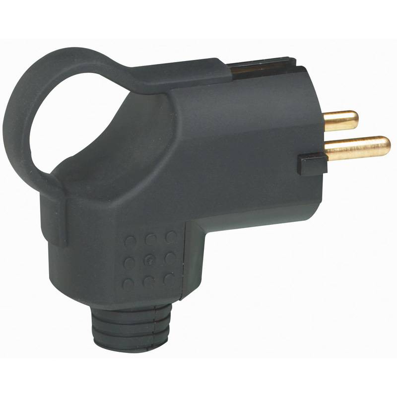 Legrand - Fiche mâle anneau 16A noir