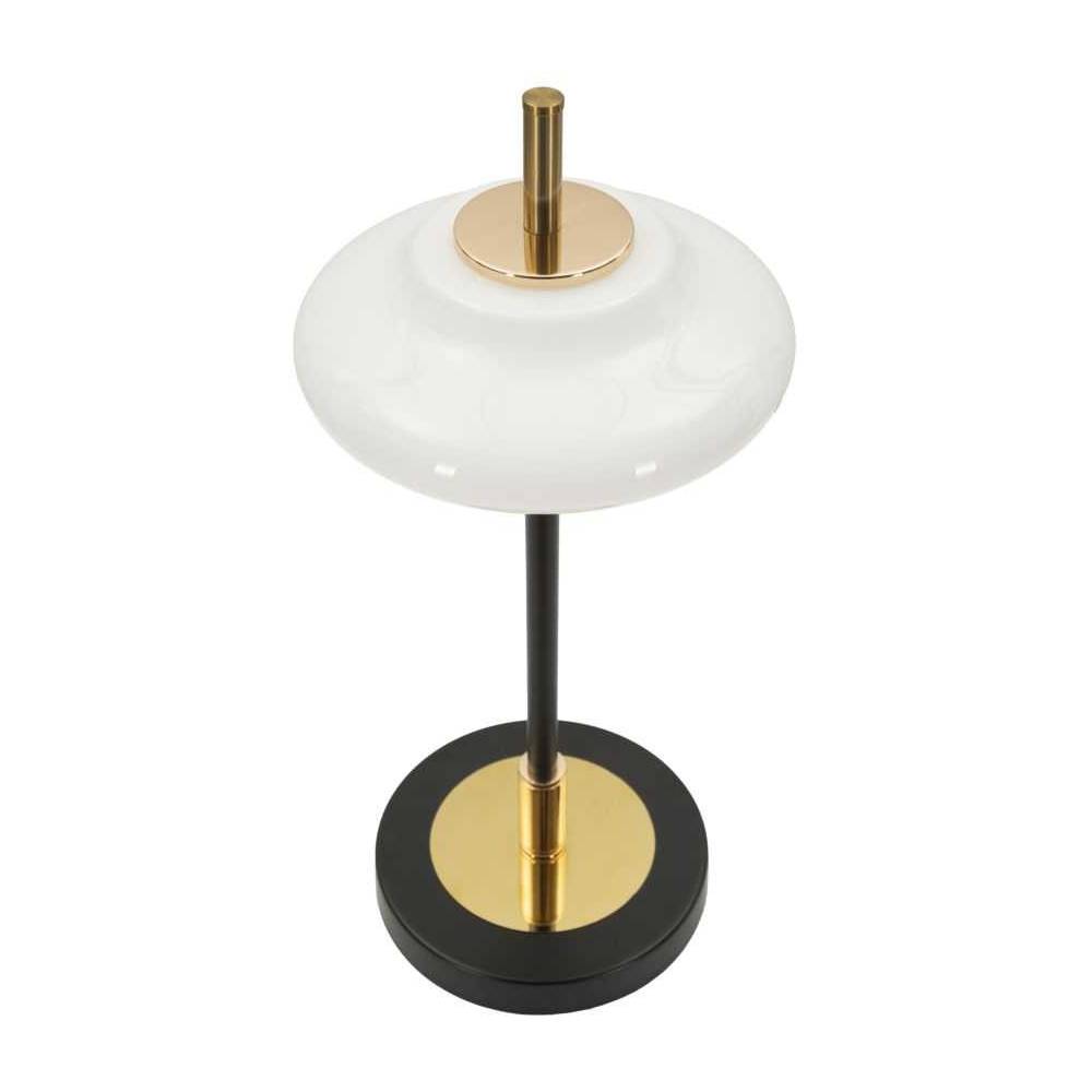 Lampe à poser en métal et verre 22 x 46 cm Vintage Mauro Ferretti - Image 4