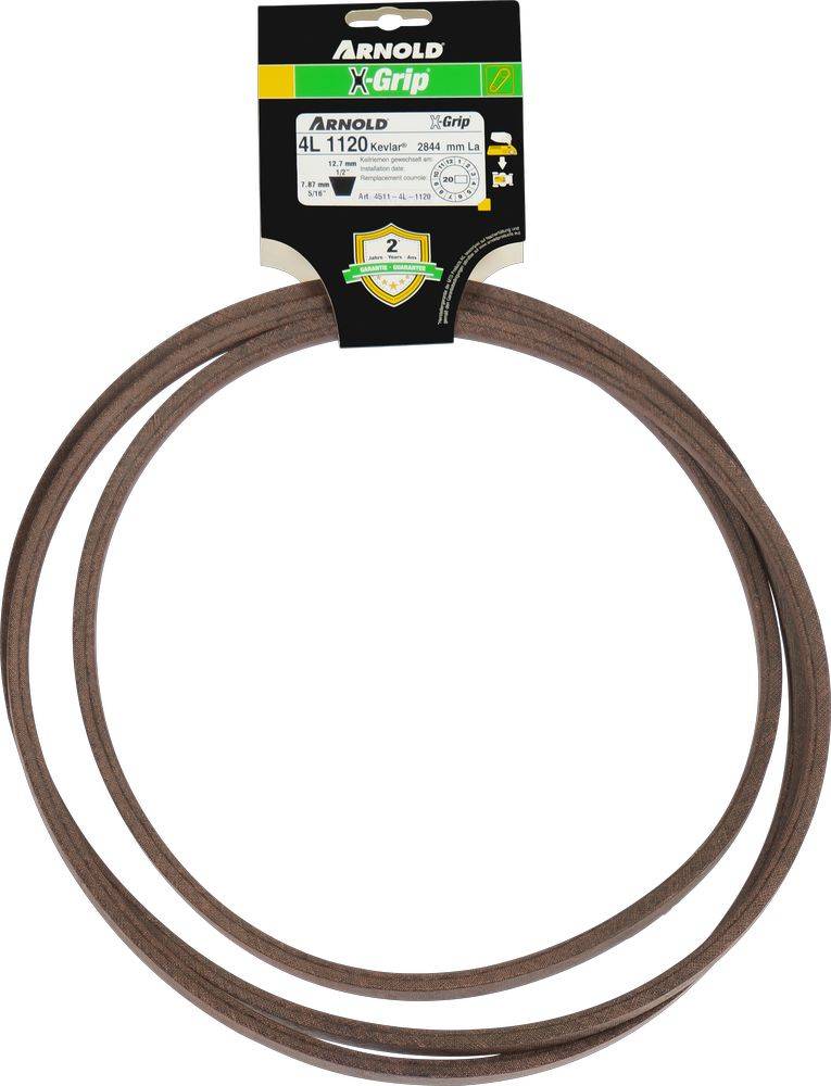 Arnold - Courroie trapézoïdale X-Grip V de type 4L1120 Arnold - Imagen 1