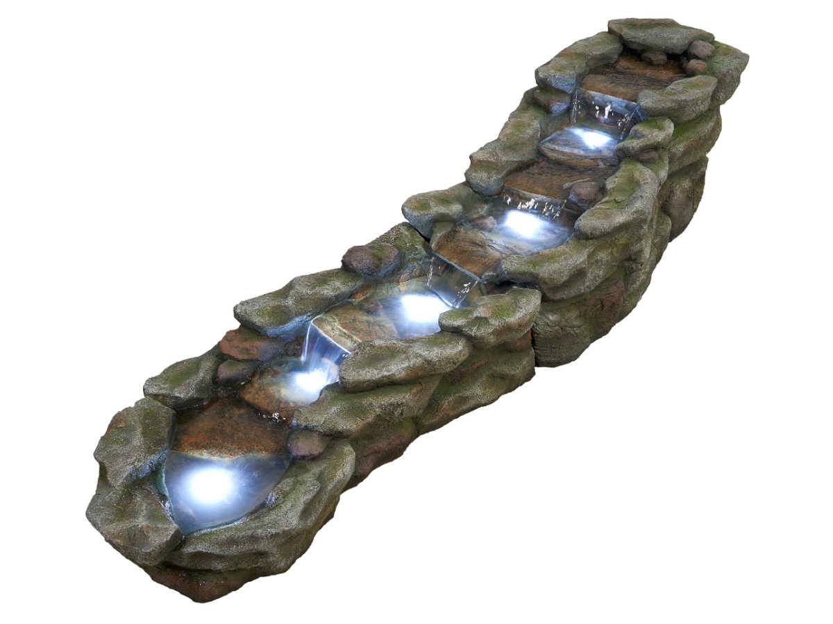 Ubbink - Fontaine de jardin Brembo allongée rochers et pierres, avec éclairage LED - Ubbink - Imagen 3