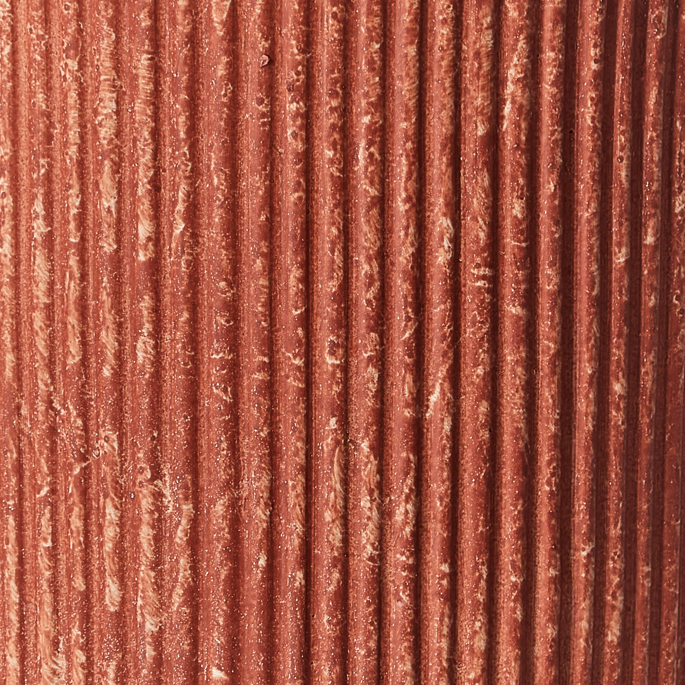Beliani - Pot de Fleurs Marron Doré en Fibre d'argile à Nervures 30 x 30 x 30 cm avec Trou de drainage Cache-pot Extérieur pour Jardin Patio - Imagen 6